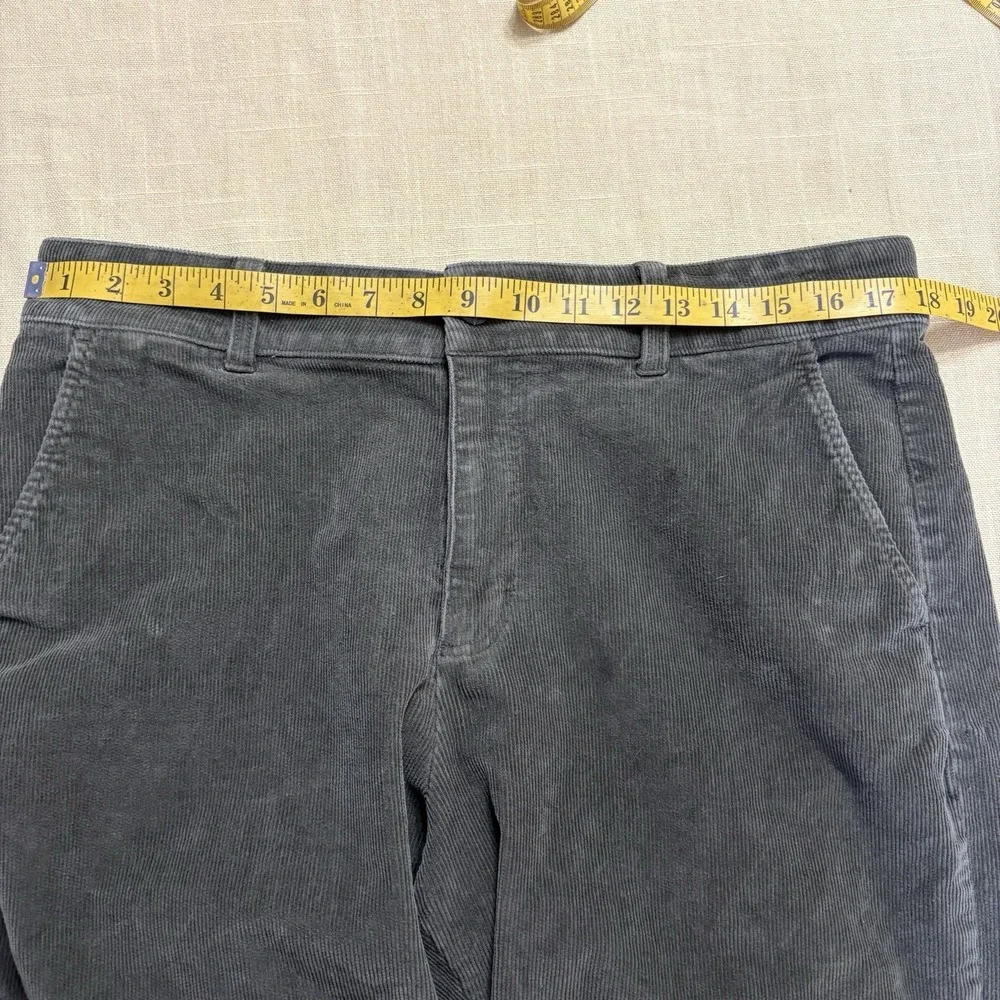 Orvis Corduroy Ultra Wide Leg High Waisted Pants Women's 16 Tarragon Green